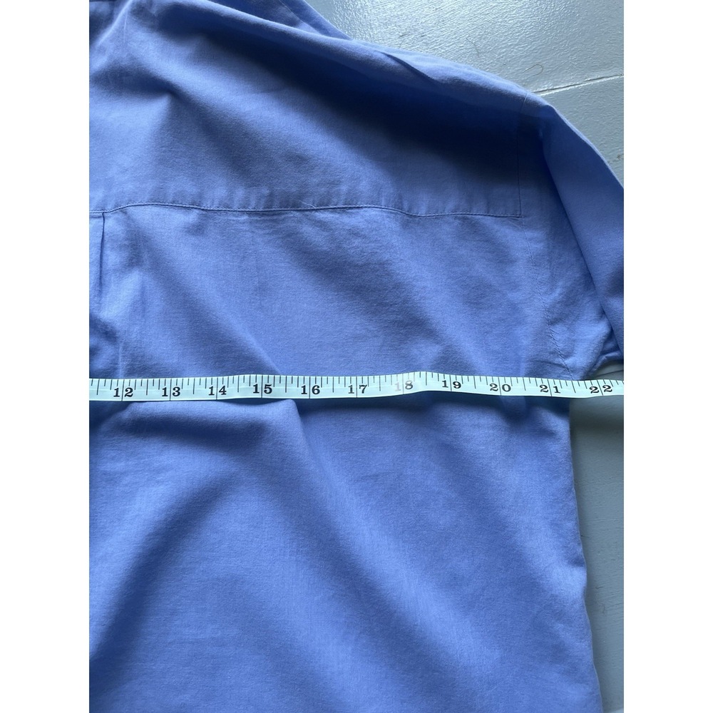J.Jill Periwinkle Blue Collared Button Down Shirt Soft Minimal Capsule Top - Picture 10 of 11
